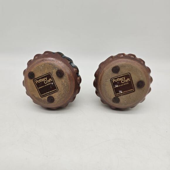 Pottery Craft USA Ceramic Genie Bottle-Shaped Bud Vase Set of Two Multicolor - Picture 4 of 7